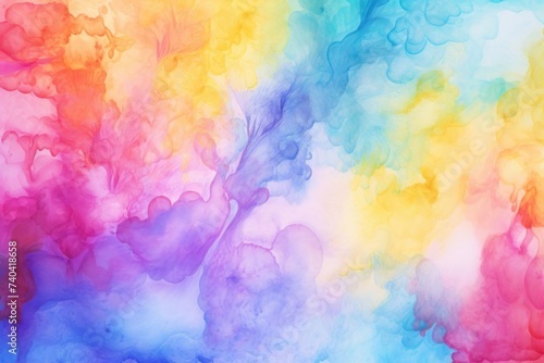 Rainbow bright colorful colorful background for various purpose. Watercolors.