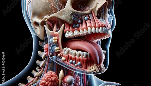 oral and dental systems, 3d visualization medical and study photo
