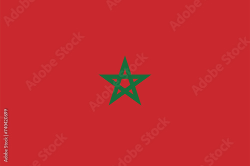 Flag of Morocco, brush stroke background