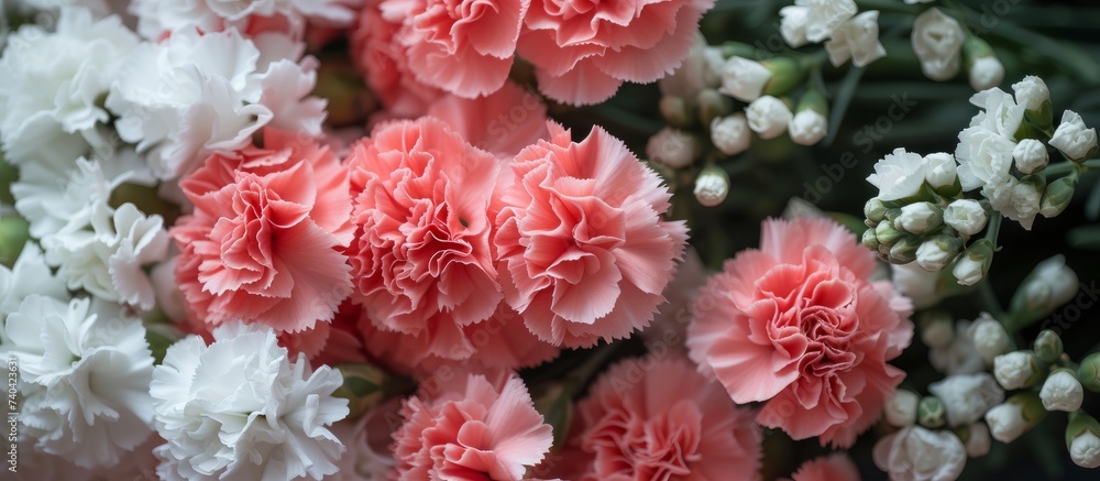 Beautiful Pink and White Flowers Blossoming in a Spring Garden for Nature Lovers and Gardening Enthusiasts Beautiful Pink and White Flowers Blossoming in a Spring Garden for Nature Lovers and Gardening Enthusiasts
