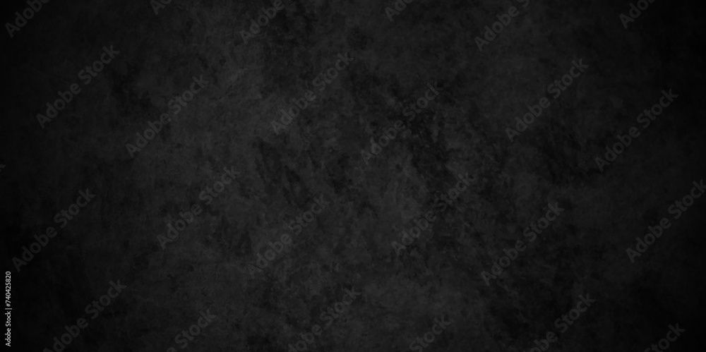 Abstract Dark Black background texture, old vintage charcoal black backdrop paper with watercolor. Modern background with black wall surface, black stucco texture. Black gray satin dark texture. - obrazy, fototapety, plakaty 