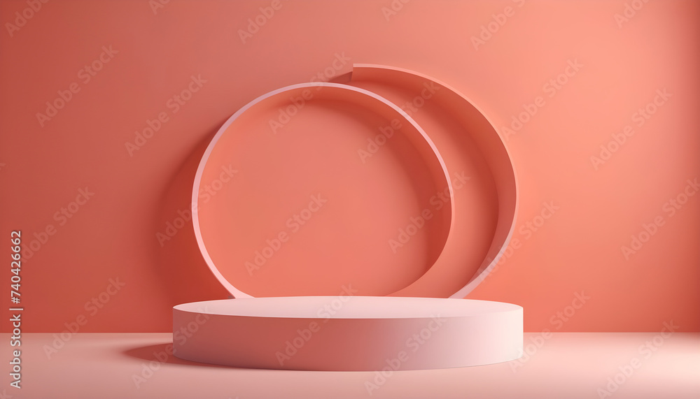 3d podium for exhibit product in a room 3d podium for exhibit product in a room