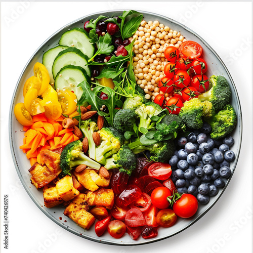 a plate of healthy food