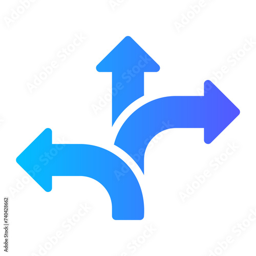 decision making gradient icon