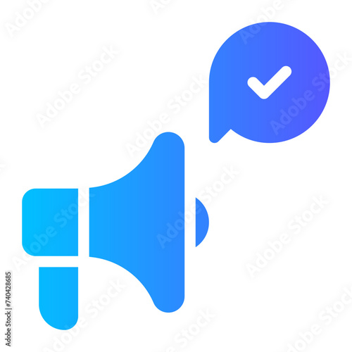 ethical marketing gradient icon