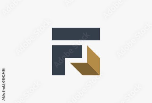 Initial Letter F with Arrow Logo. Modern Logotype Usable for Business and Technology Branding. Direction, Navigation, orientation, Growth, Delivery, Forward Symbol.