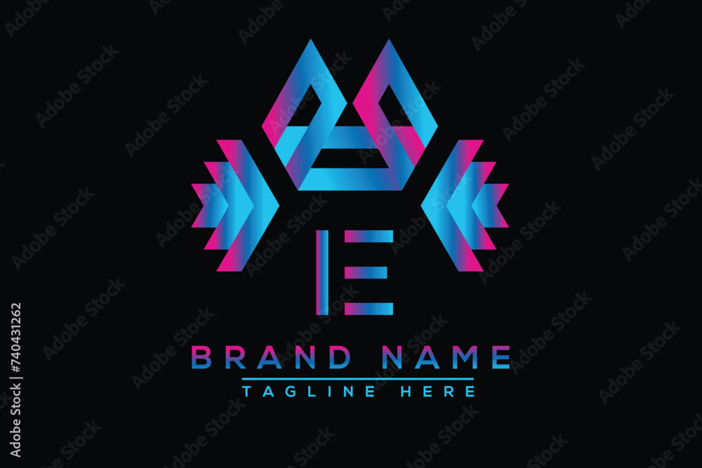 Blue IE letter logo design. Vector logo design for business. Blue IE letter logo design. Vector logo design for business.