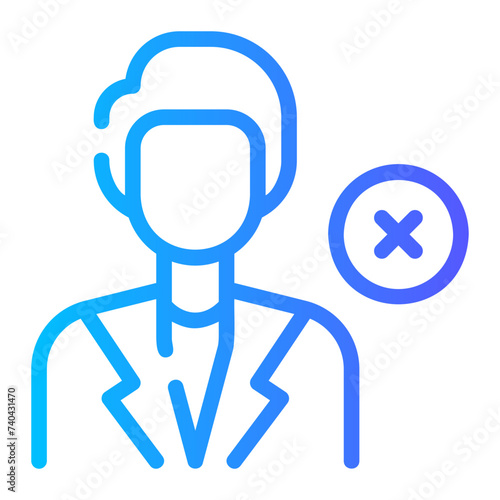 termination gradient icon