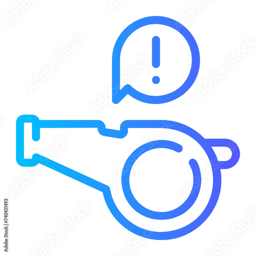 whistleblower gradient icon