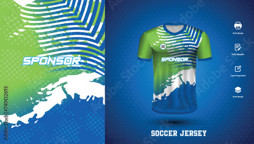 Vector vector soccer jersey design for sublimation or sports tshirt design for cricket football
