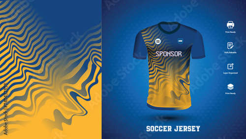 Vector vector soccer jersey design for sublimation or sports tshirt design for cricket football
