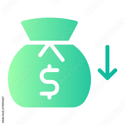 deficit gradient icon