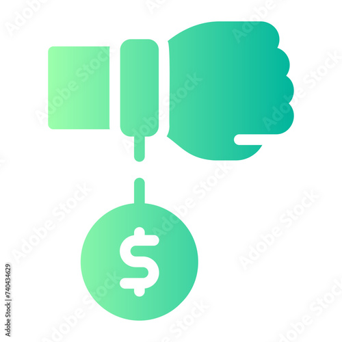 debt gradient icon