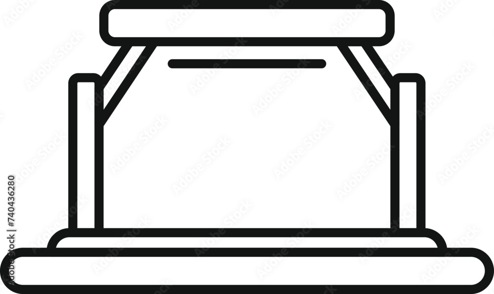 Interface vr platform icon outline vector. Game tech cyber. Glass future projection Interface vr platform icon outline vector. Game tech cyber. Glass future projection