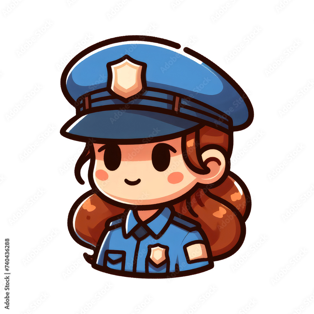 character kid officer cute character kid officer cute