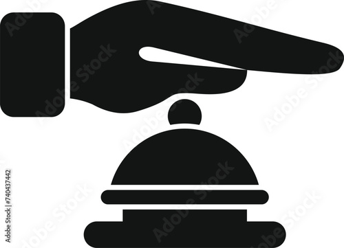 Digital stop ringer theft icon simple vector. Access vigilant. Cyber attack