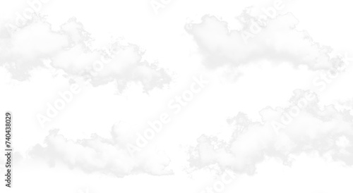 cloud set of realistic isolated cloud on the transparent background.