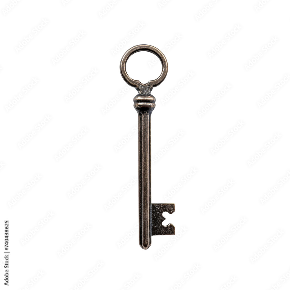 Material key isolated on transparent background Material key isolated on transparent background