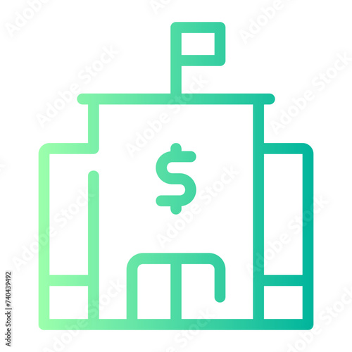 bank gradient icon