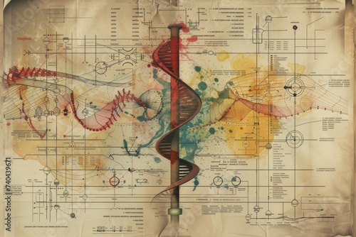Unveiling the secrets of DNA Design a visually captivating representation of the blueprint of life highlighting its inherent beauty and complexity