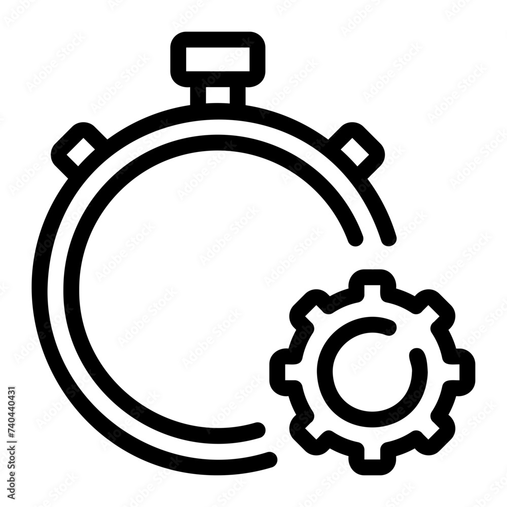 Fototapeta premium productivity line icon