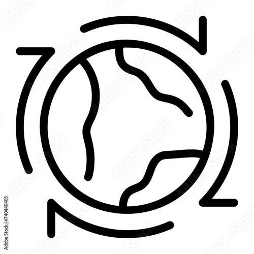 global distribution line icon