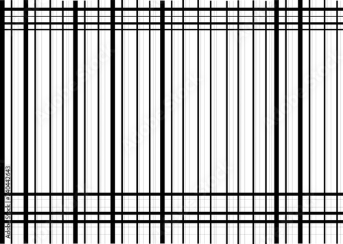 Wallpaper Mural black and white grid background pattern seamless Torontodigital.ca