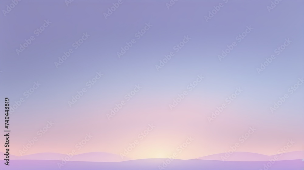 A gradient background transitioning from soft lavender to powder blue, reminiscent of a peaceful sunset.