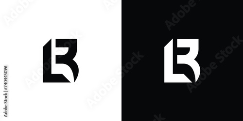 Modern and unique letter LB initials logo design