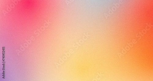 Red orange yellow magenta pink purple abstract grainy poster background vibrant color wave dark noise texture cover header design