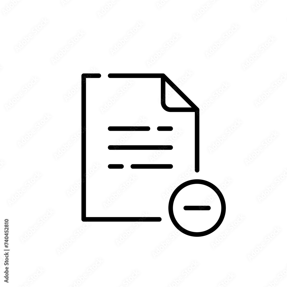 Rectangular line art symbol with minus sign logo for branding graphics Rectangular line art symbol with minus sign logo for branding graphics