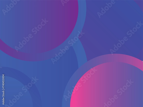 gradient spheres background, minimalist circles pattern with pink and blue gradients