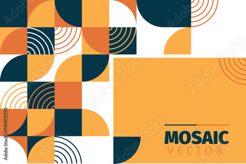 geometric mosaic pattern, abstract mosaic background