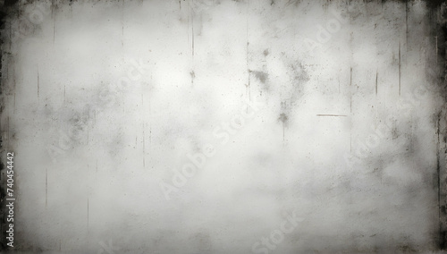 Grungy, textured background with a mix of white and gray tones, and slight yellowish stains. abstract, aged appearance.