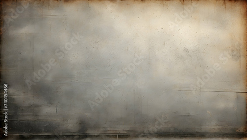 Grungy, textured background with a mix of white and gray tones, and slight yellowish stains. abstract, aged appearance.