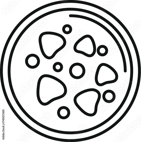 Savory gastronomy icon outline vector. Eat food dish. Cook plate gourmet