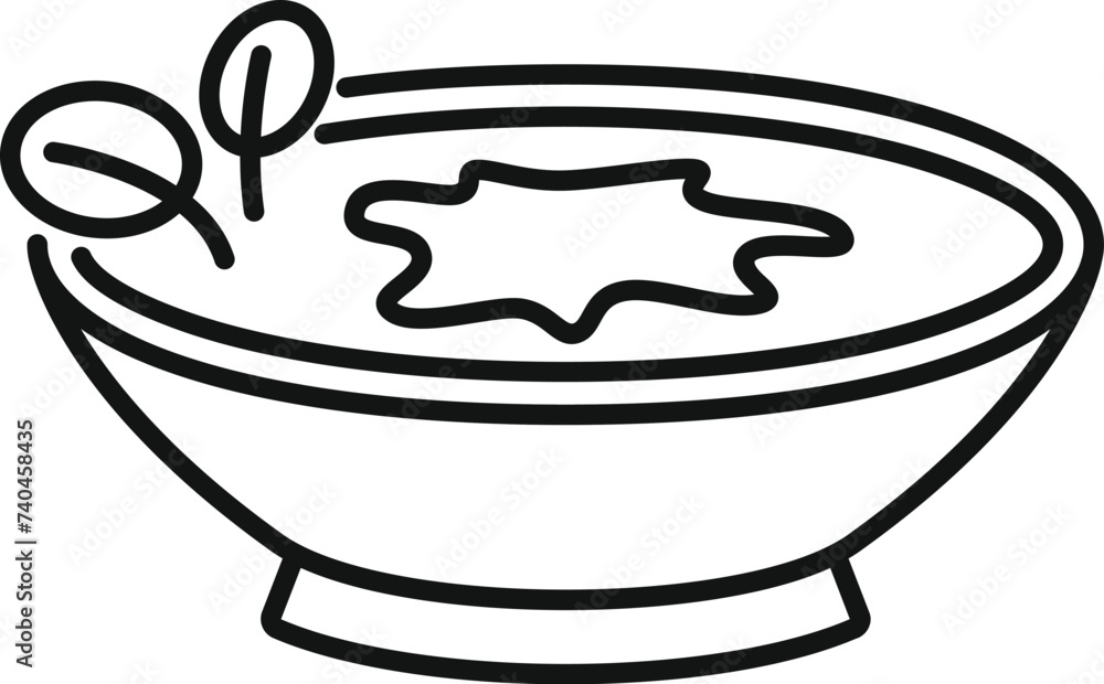 Cream soup bowl icon outline vector. Food dish dinner. Gourmet cuisine culinary Cream soup bowl icon outline vector. Food dish dinner. Gourmet cuisine culinary