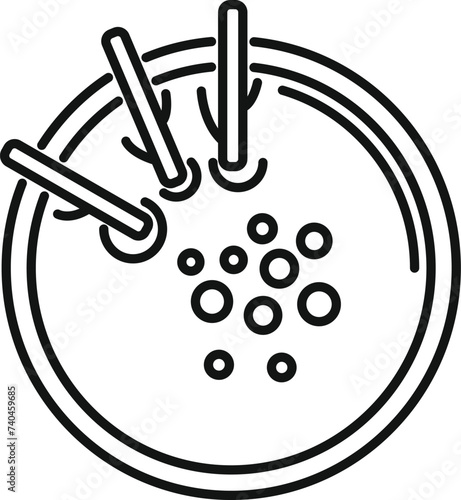 Dinner cream soup icon outline vector. Cooking gastronomy. Cook delicacy