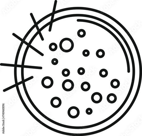Savory cream soup icon outline vector. Cook meal. Dish food restaurant