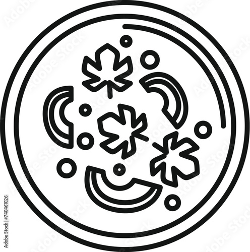 Dining repast cook cream icon outline vector. Savory repast. Dish food hot