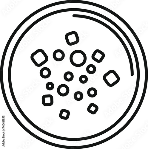 Culinary cream soup icon outline vector. Aliment serving. Gastronomy potage