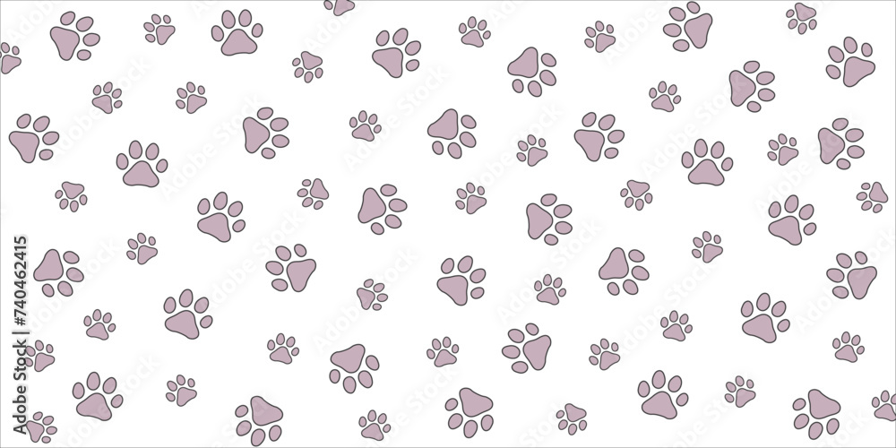Background with paw print. Vector cat's or dog's paw print on white background. Background with paw print. Vector cat's or dog's paw print on white background.