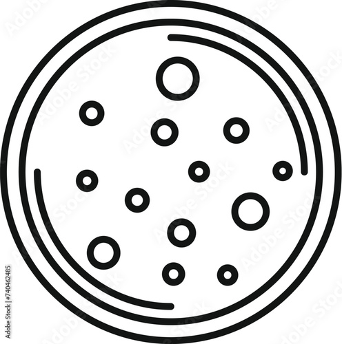 Cream soup aliment icon outline vector. Pottage savory fare. Spoon dinner hot