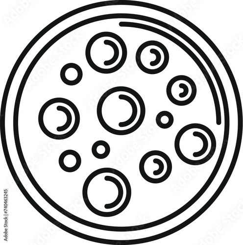Serving cream soup icon outline vector. Eat food dish. Bouillon potage