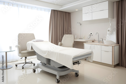 Picture of a General Practitioner's Examination Room in a Modern Hospital Setting © Franklin