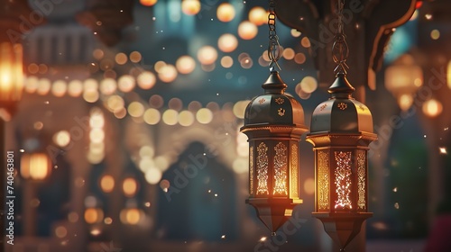 Islamic Ramadan Kareem Display Podium Background © zahidcreat0r