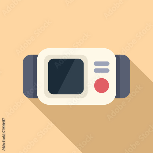 Testing body equipment icon flat vector. Estimation survey. General clinic patient