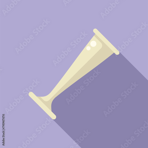 Examination tool icon flat vector. Clinical body evaluation. Lab scan procedure