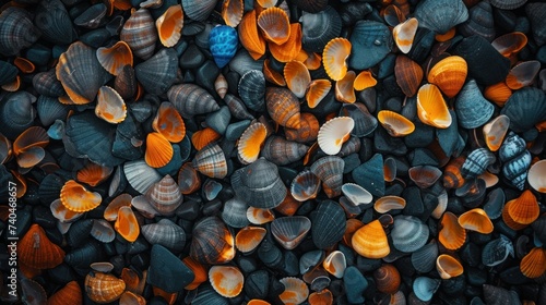 Sea shells background. Seashells background photo
