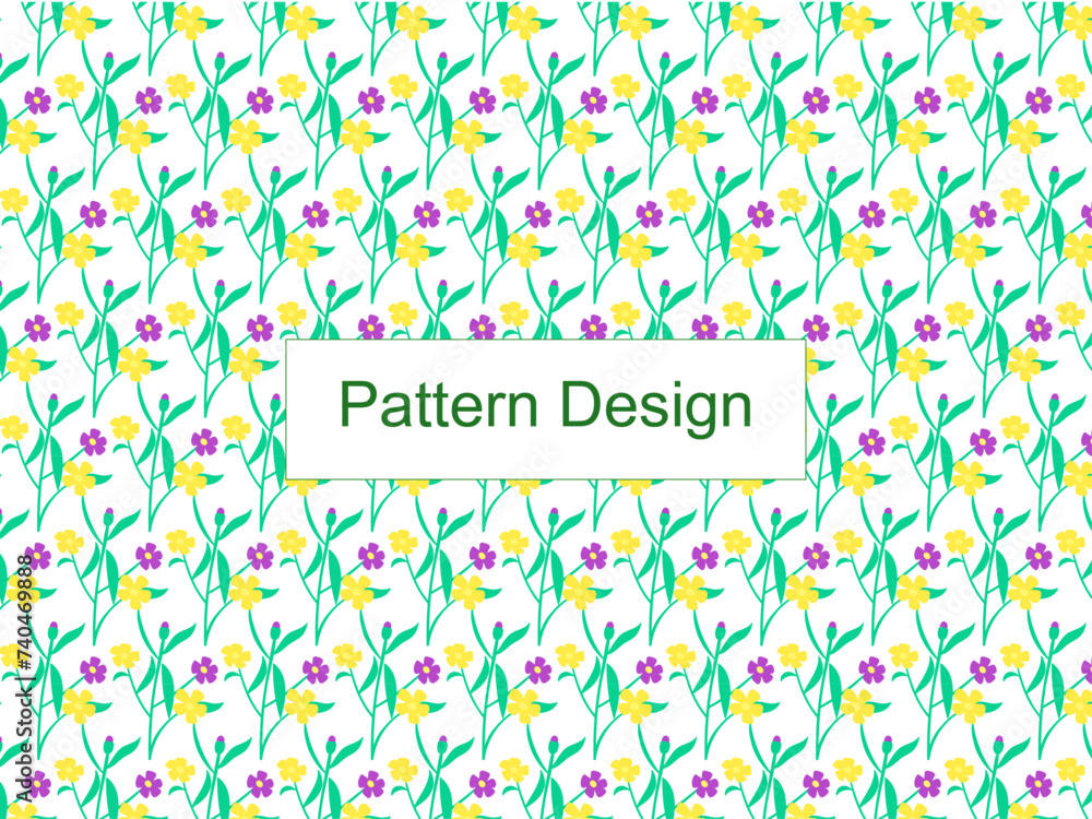 Vector floral background with yellow spirals template